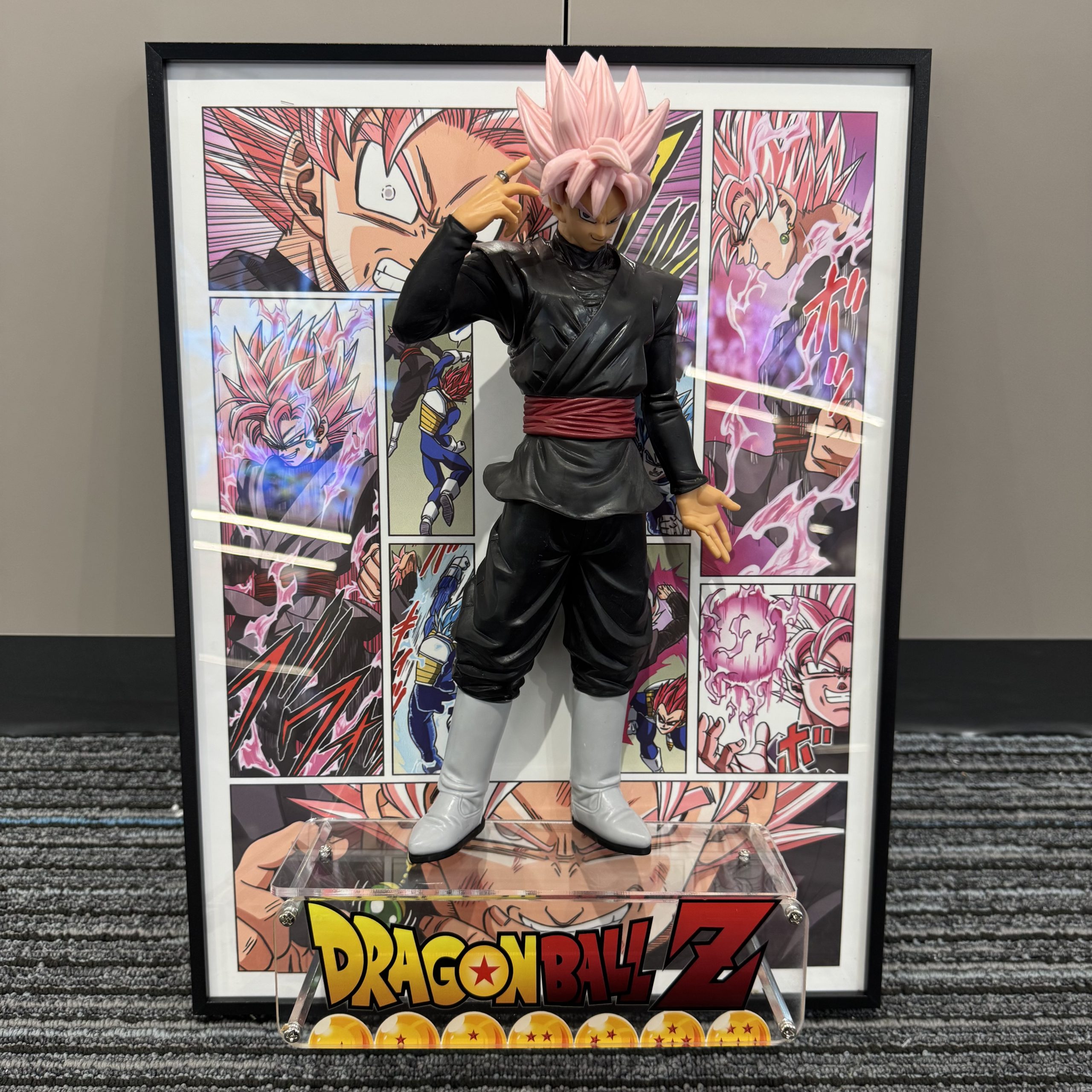 Dragon Ball Pink Goku 3D Hanging Painting anime building figure
