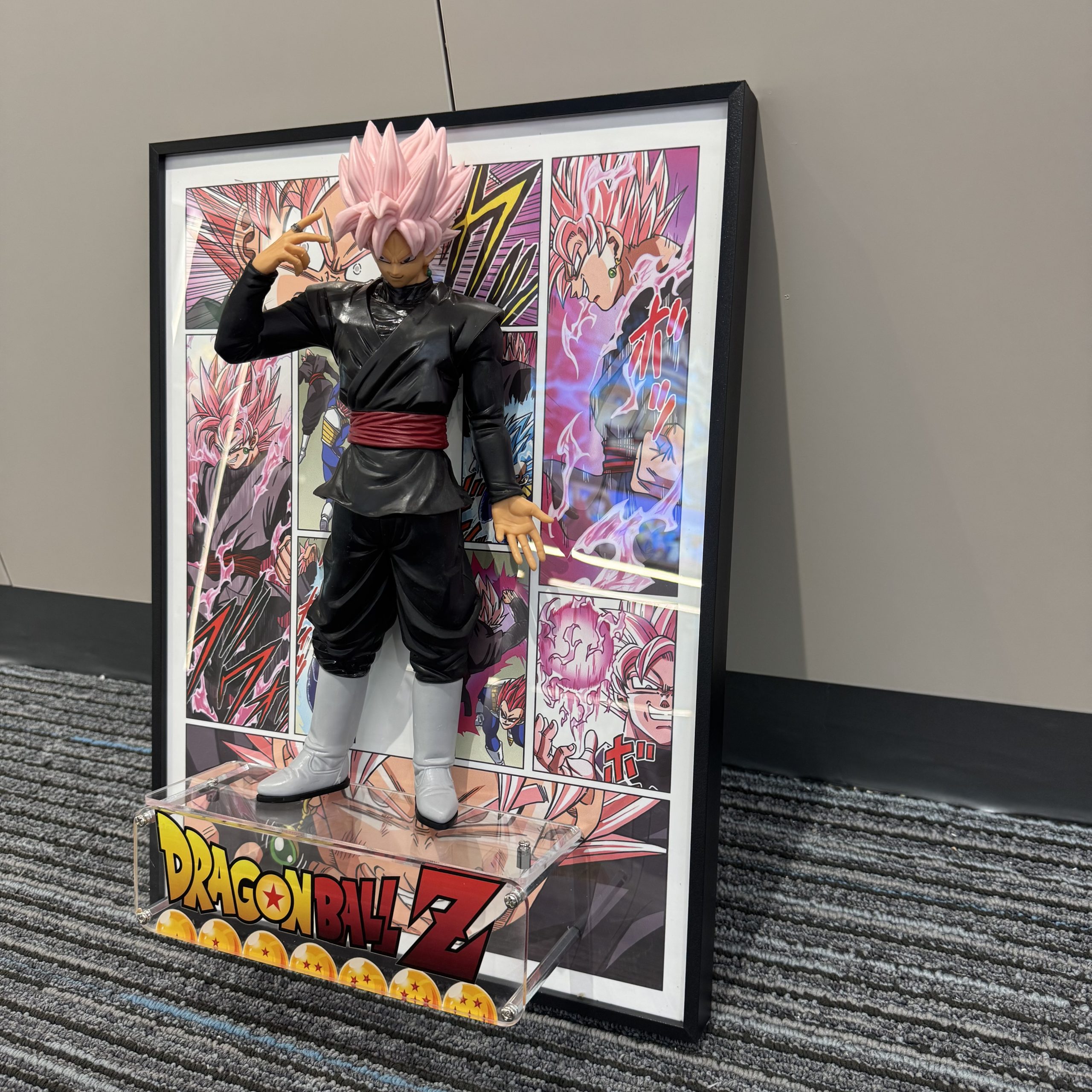 Dragon Ball Pink Goku 3D Hanging Painting anime building figure