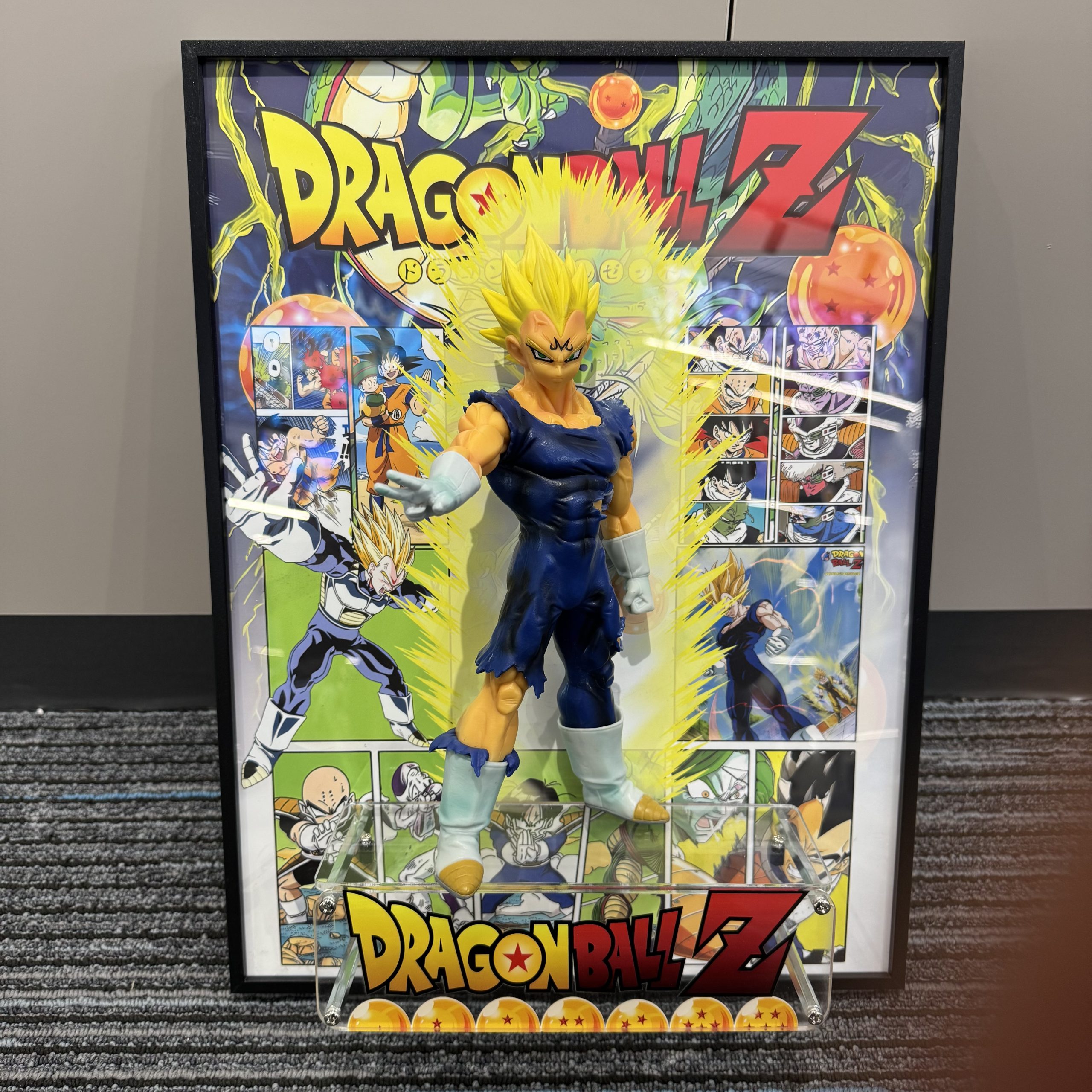 Dragon Ball Demonized Vegeta 3D hanging painting anime character figure