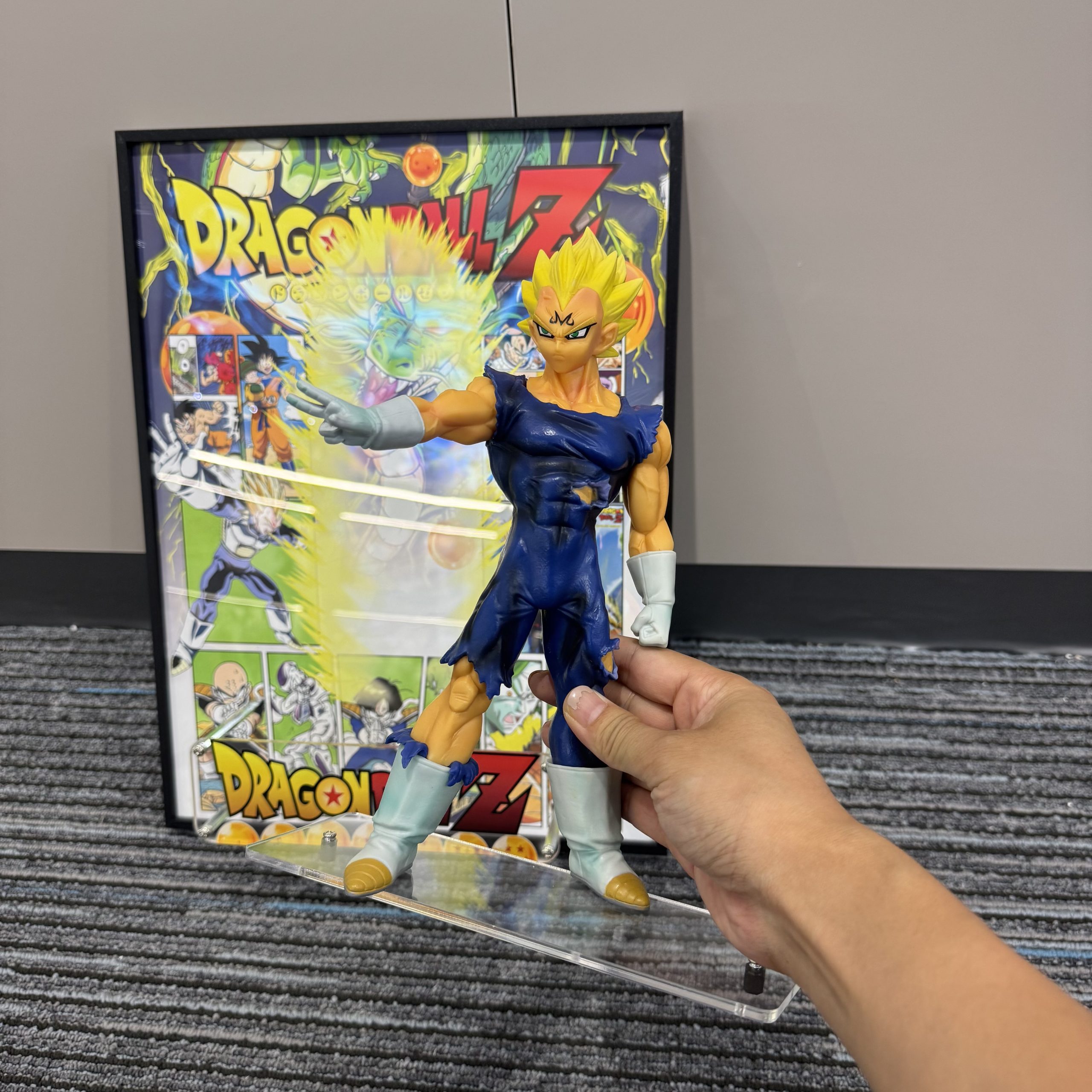 Dragon Ball Demonized Vegeta 3D hanging painting anime character figure